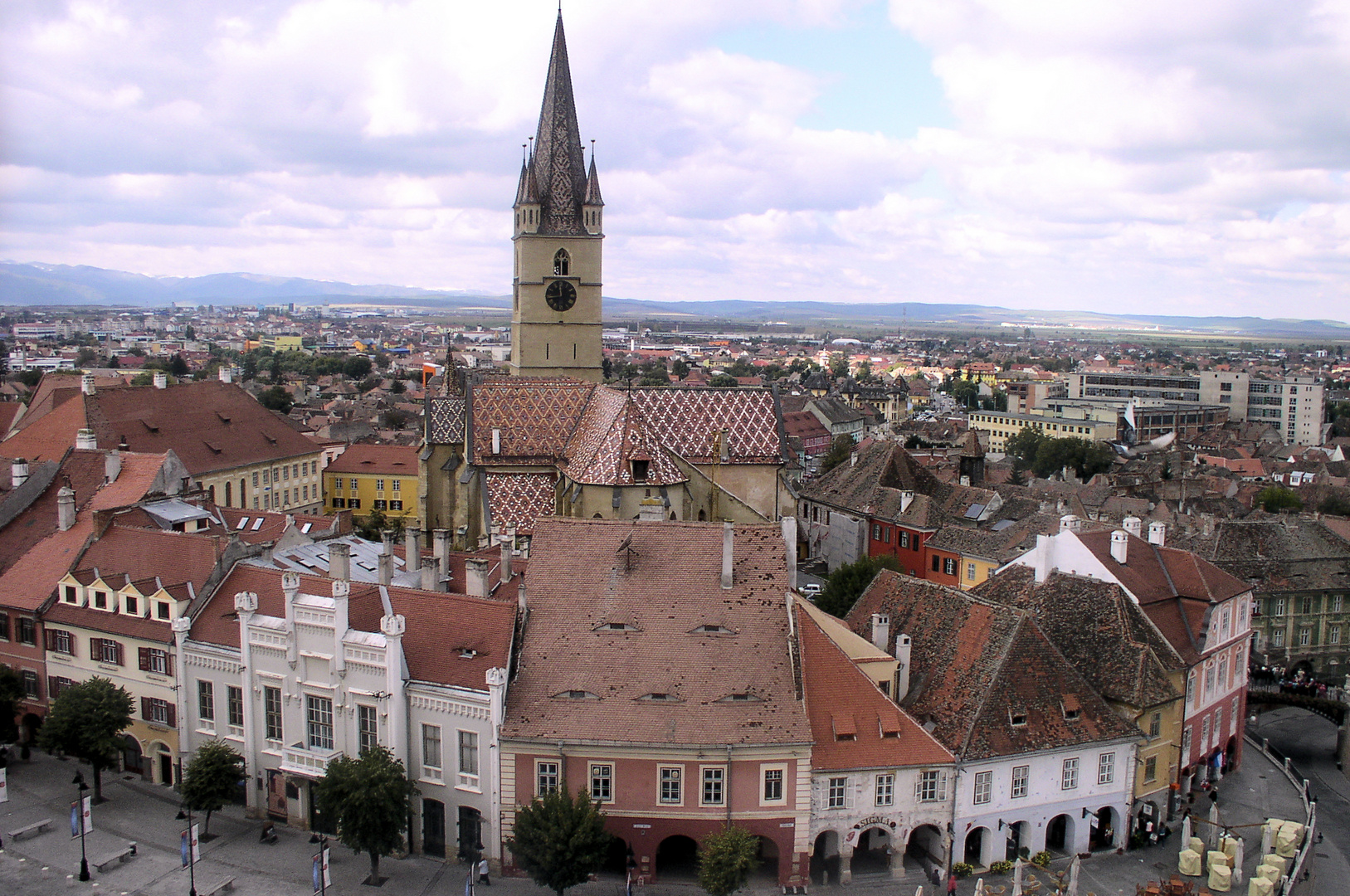 Blick über Sibiu - Hermannstadt in Rumänien 