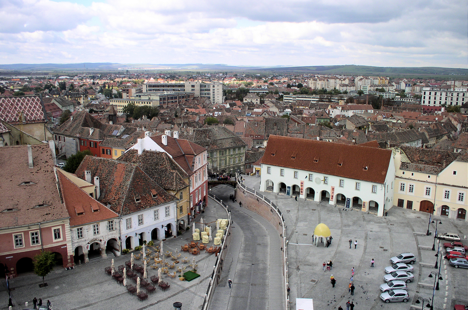 Blick über Sibiu - Hermannstadt in Rumänien