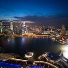 Blick über Singapur vom Marina bay sands