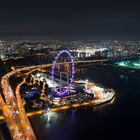 Blick über Singapure vom Marina Bay Sands