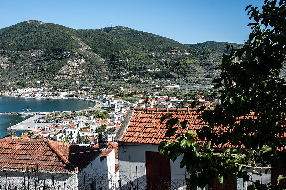 Blick über Skopelos..
