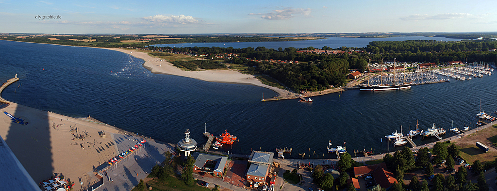 Blick über Travemünde / Priwall