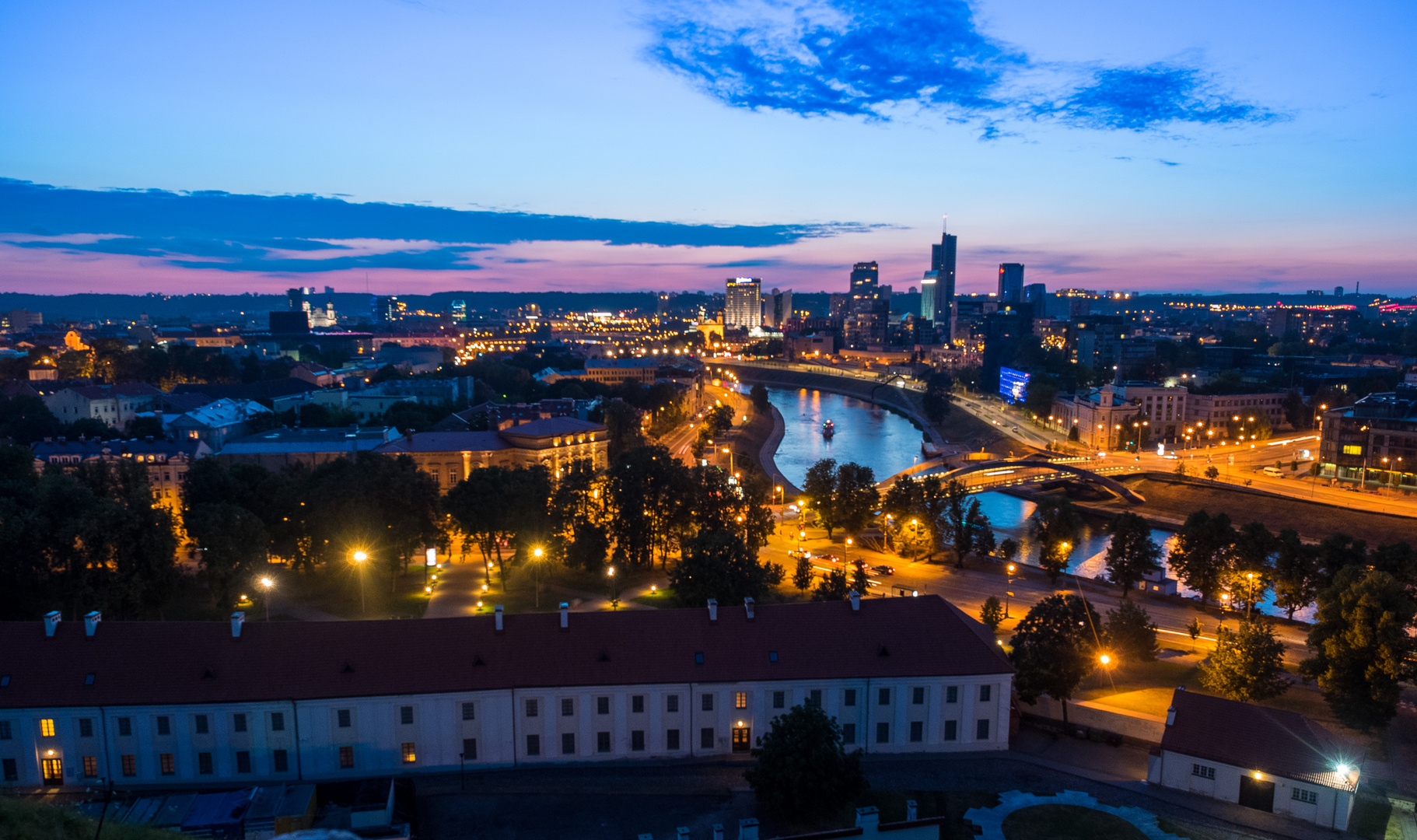 Blick über Vilnius- Litauen