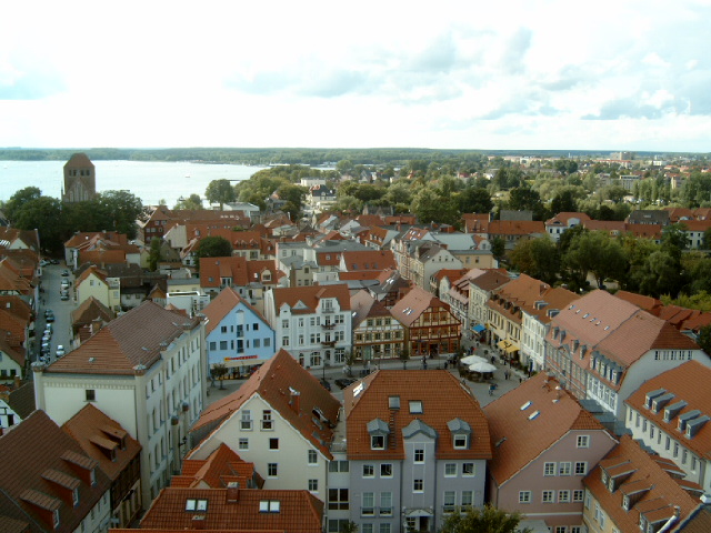 Blick über Waren/Müritz