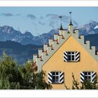 Blick über Wasserburg zum Säntis