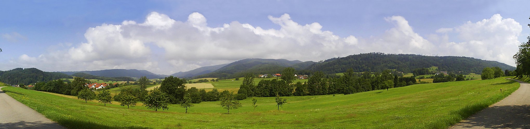 Blick über Weitenau, Hofen und Schillighof