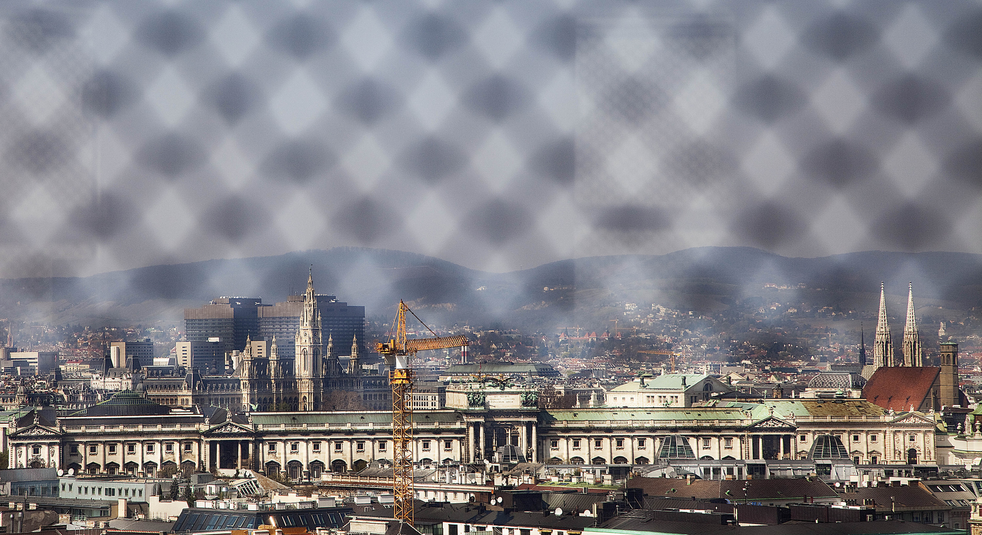 Blick über Wien.