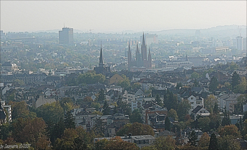 Blick über Wiesbaden