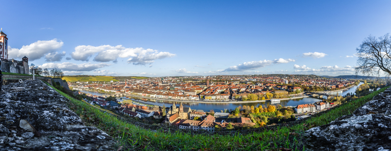 Blick über Würzburg (30.10.13)