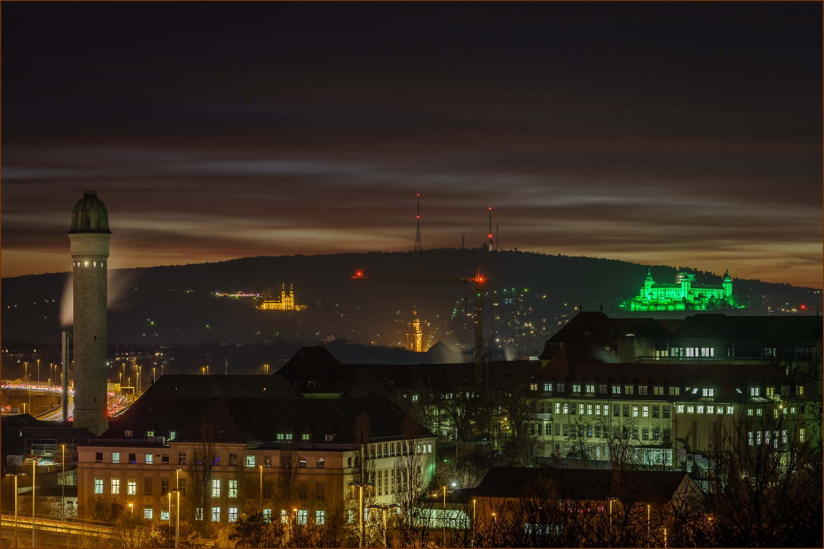 Blick über Würzburg