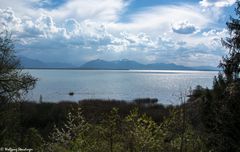 Blick übern Chiemsee