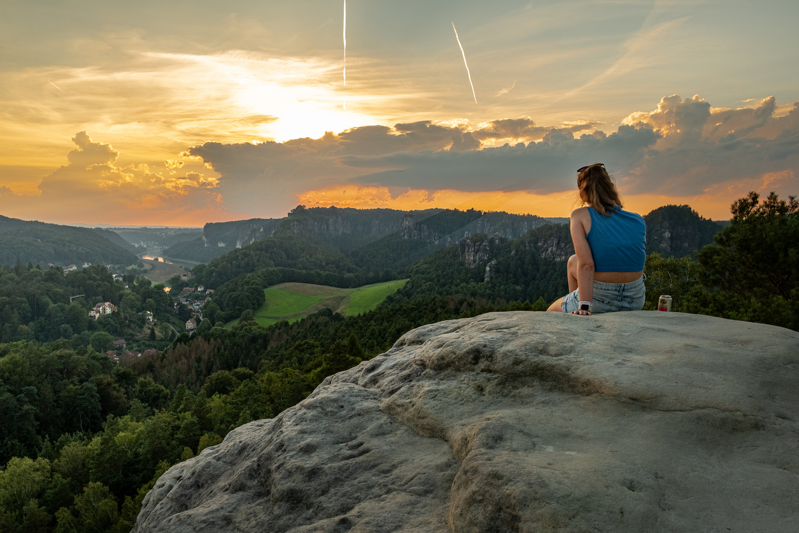 Blick übers Elbtal