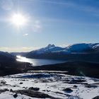 Blick übers Fjell und Sorfjord (Teil des Bindalsfjordes)