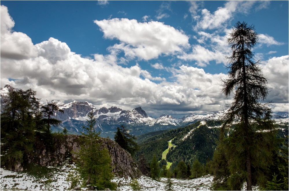 Blick übers Gadertal ...