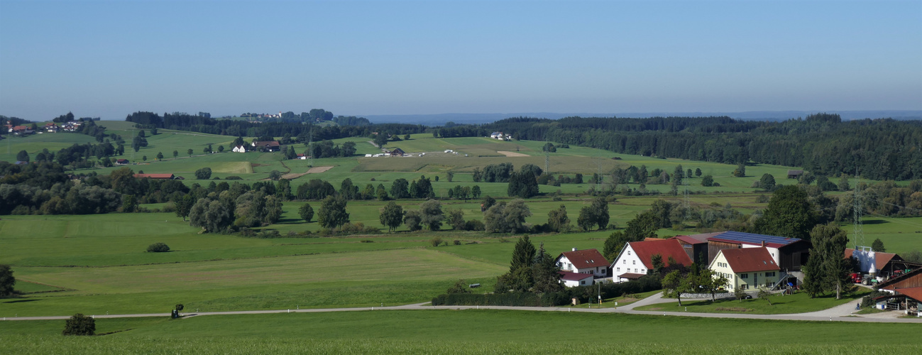 Blick übers Günztal gen Westen