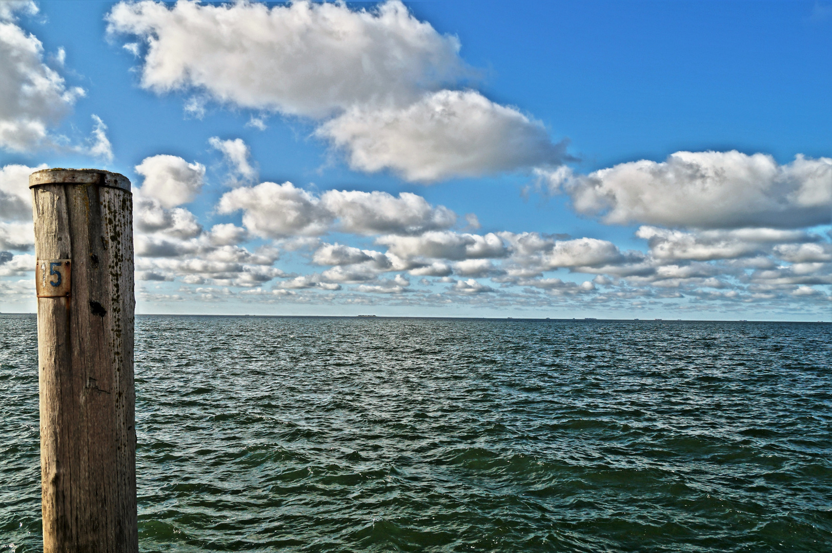 Blick übers Meer ...