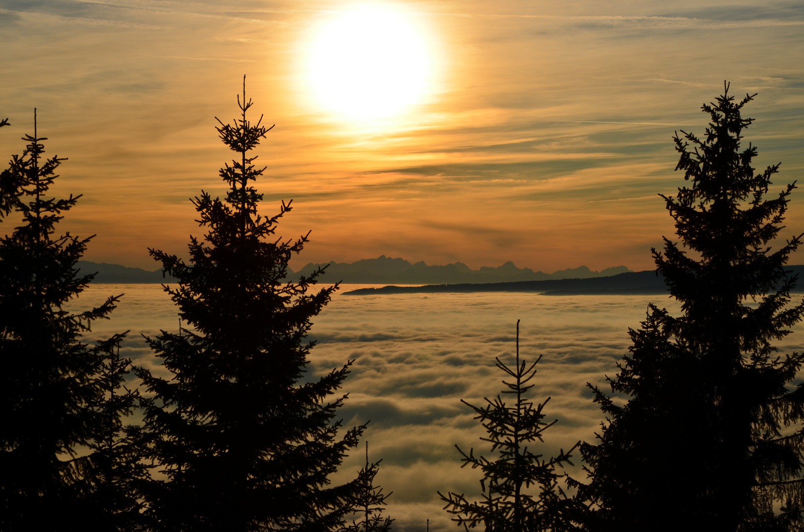 Blick übers Nebelmeer