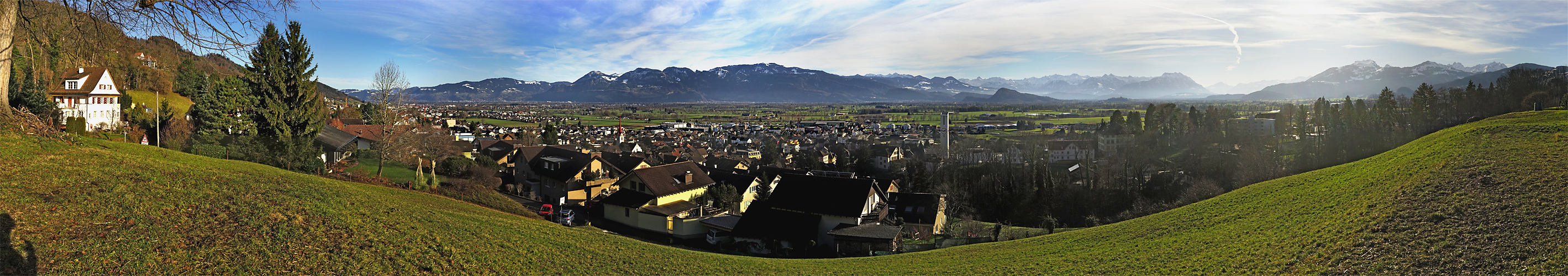 Blick übers St.Galler Rheintal