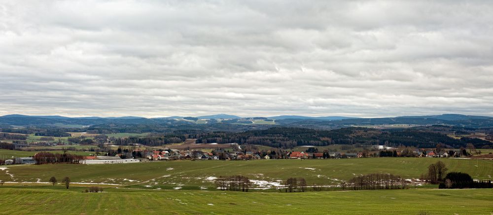 Blick übers Vogtland