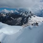 Blick übers Weisse Tal, Mount Blanc