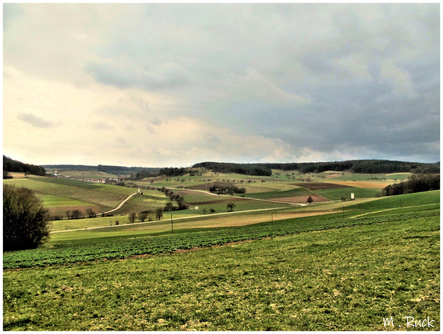 Blick übers weite Land ,