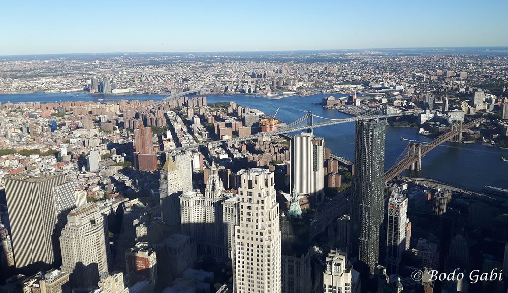 Blick vom 1WTC in Richtung East River