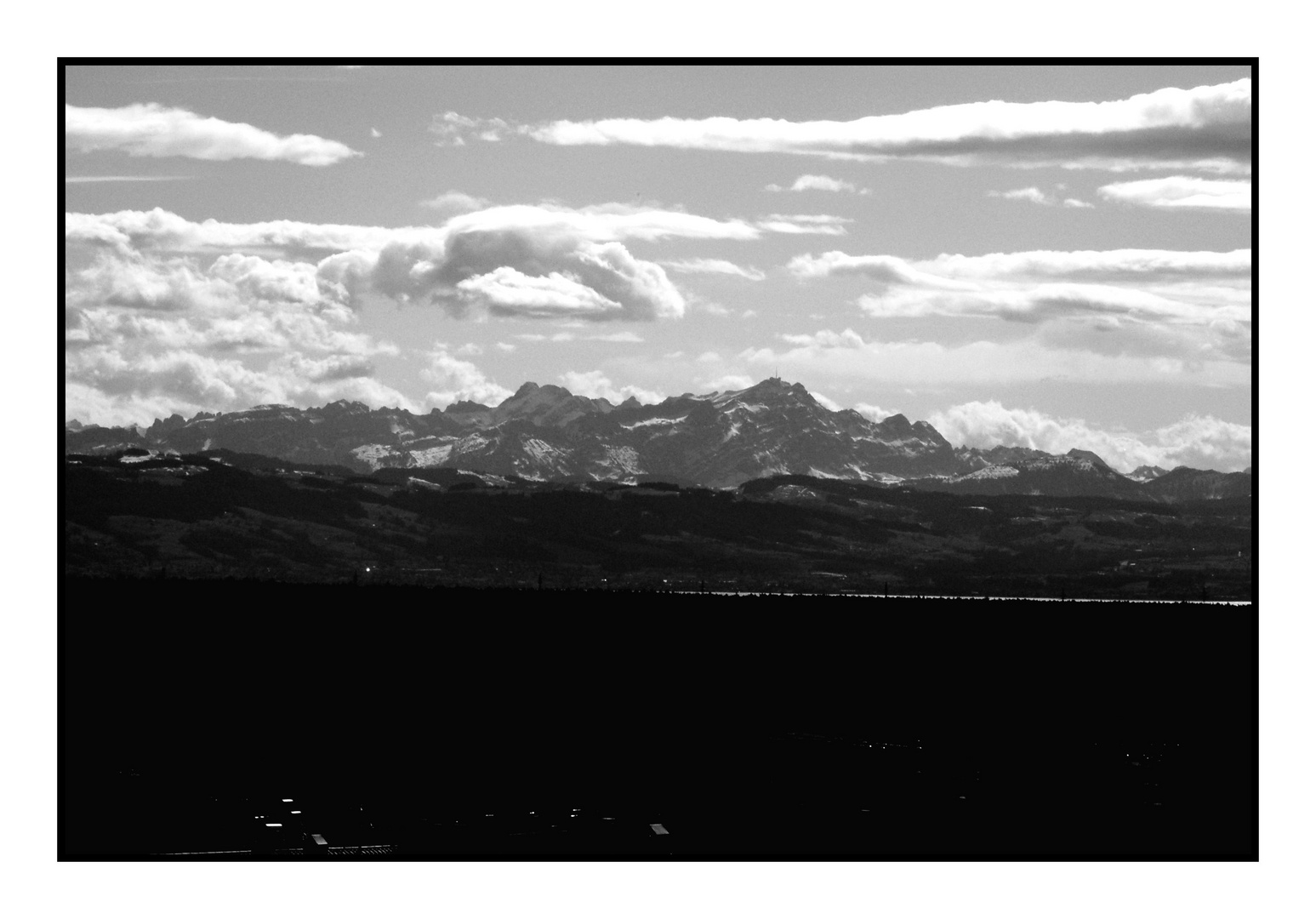 Blick vom 7. Stock auf dem Säntis