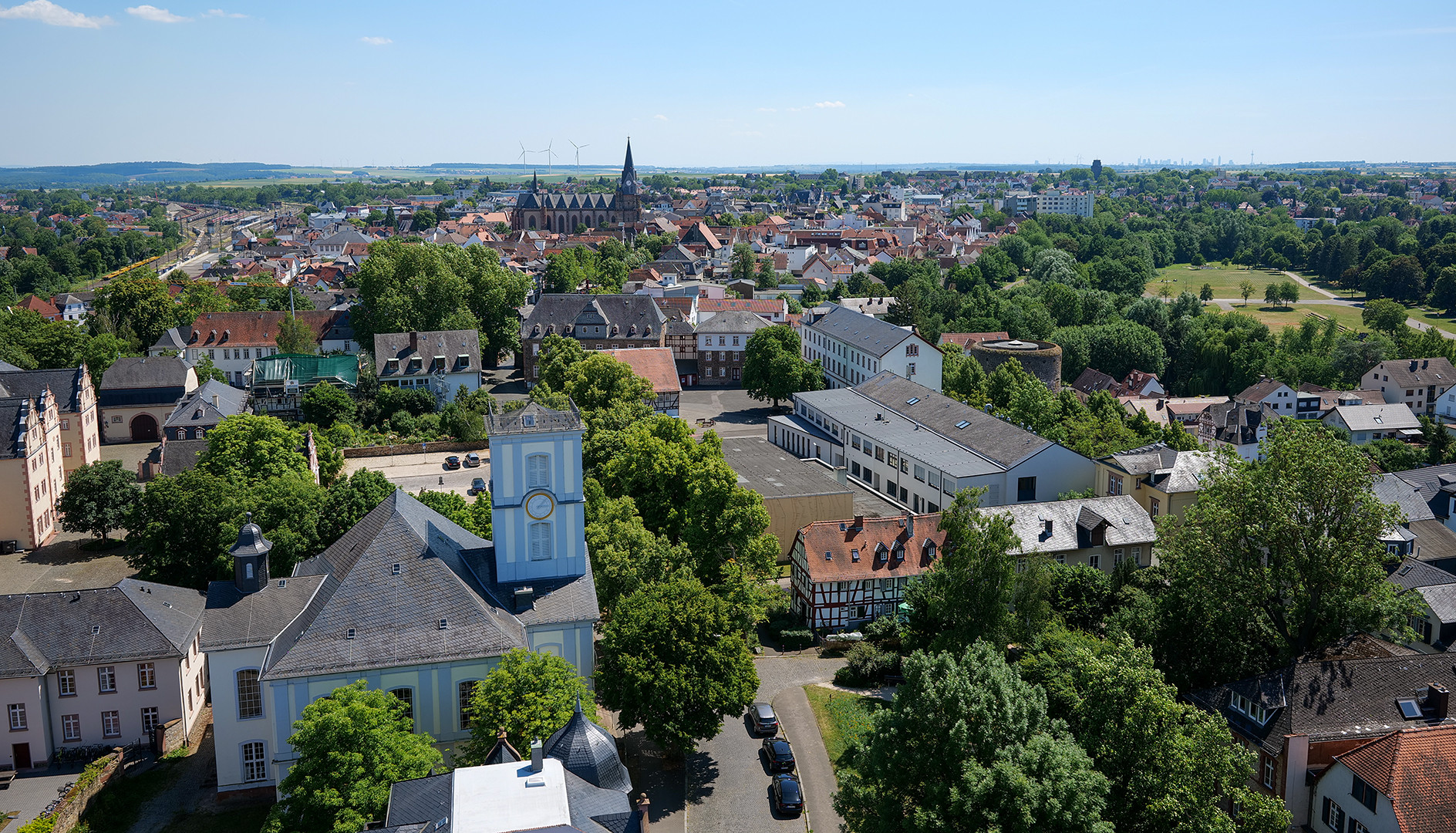 Blick vom Adolfsturm in Friedberg nach SSO