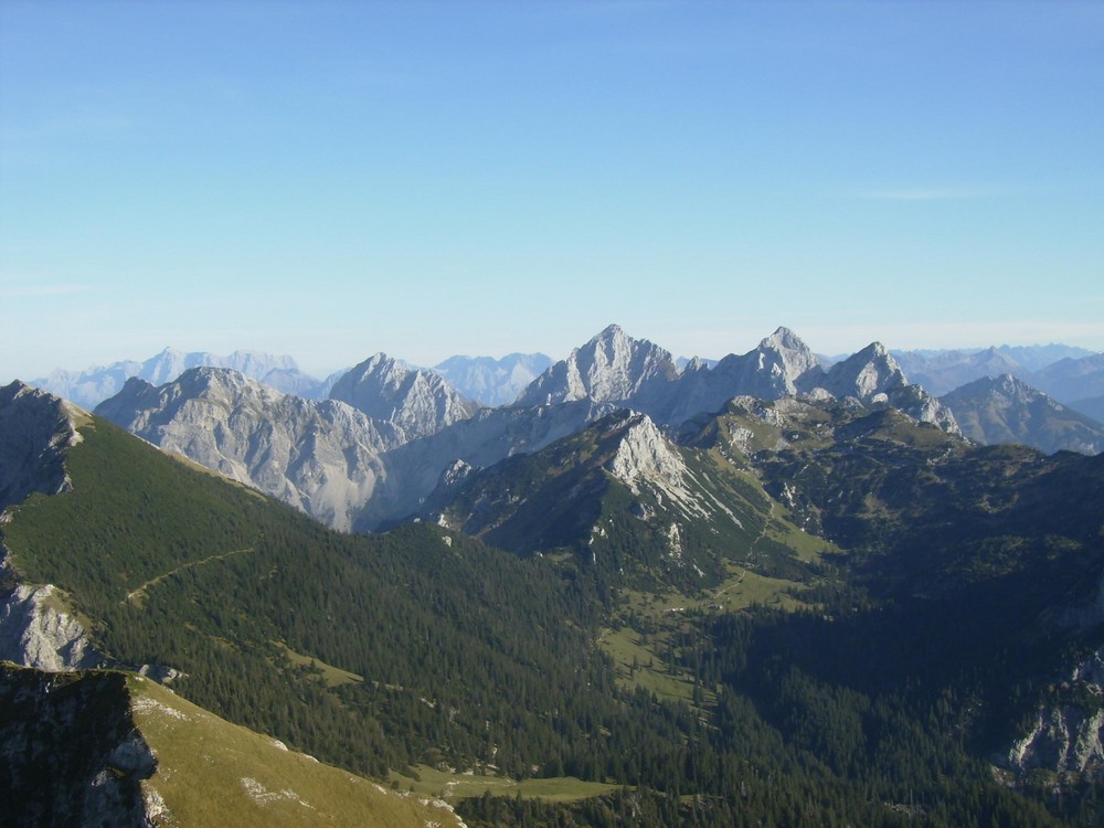 Blick vom Aggenstein im Allgäu 1998m