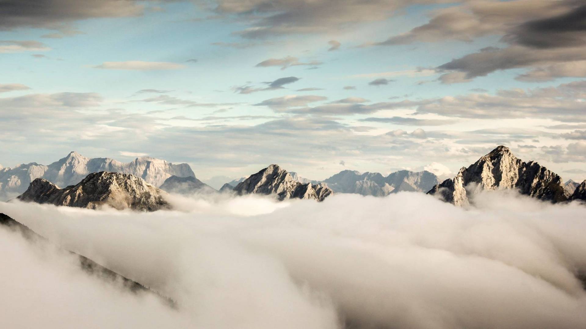 Blick vom Aggenstein zur Zugspitze