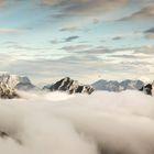 Blick vom Aggenstein zur Zugspitze