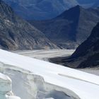 Blick vom Aletschgletscher