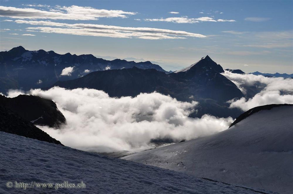 Blick vom Allalinhorn