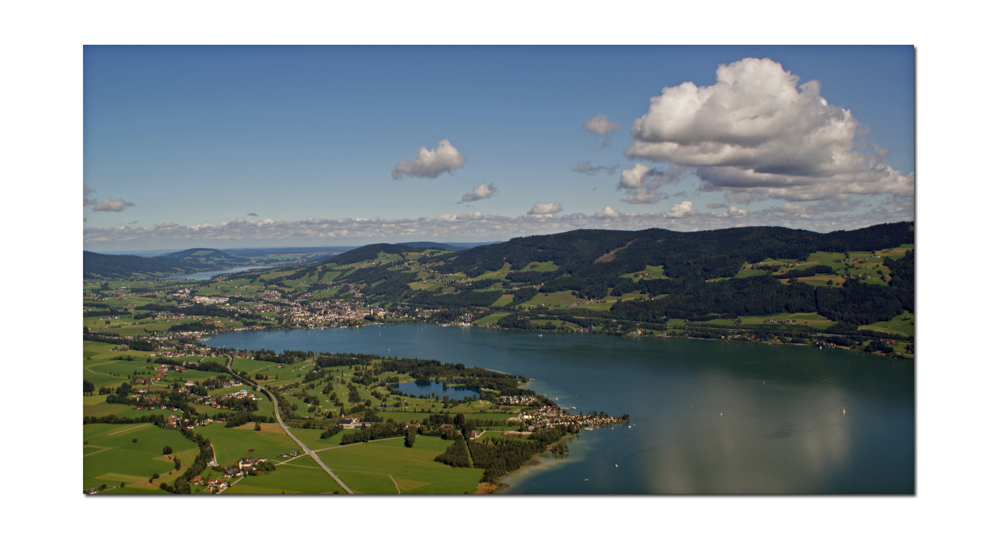 Blick vom Almkogel am Mondsee