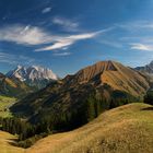 Blick vom Almkopf auf das Zugspitzmassiv