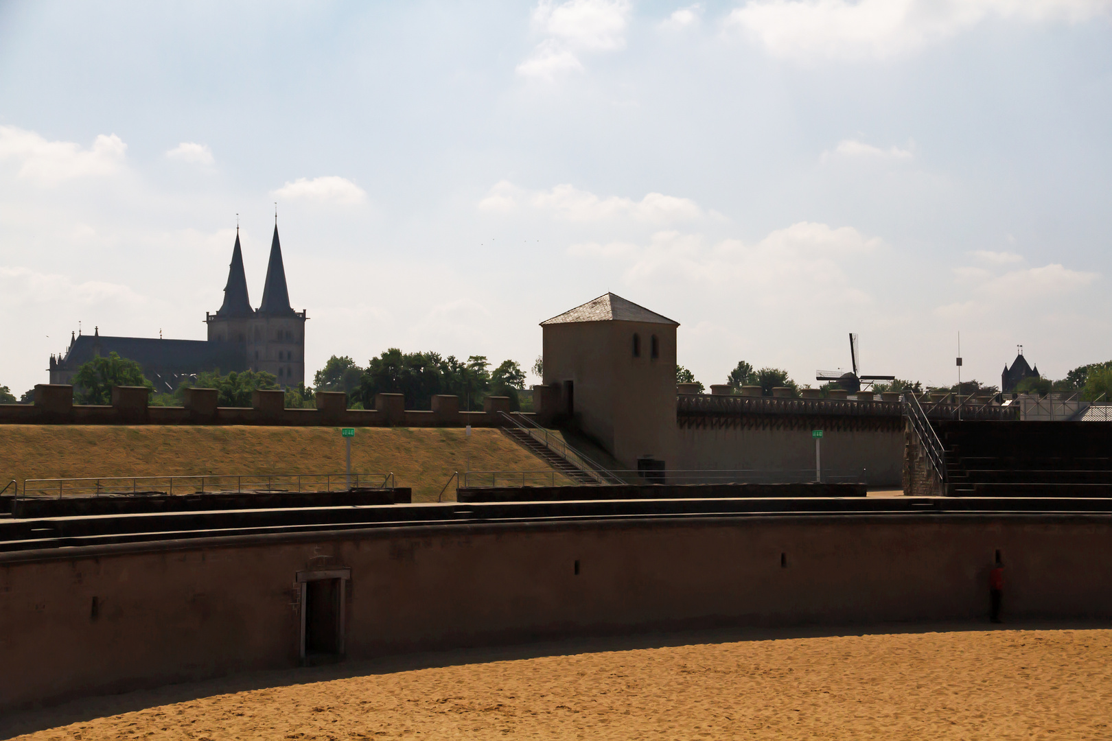 Blick vom Amphitheater nach Xanten