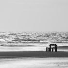 Blick vom Amrumer Strand auf die Nordsee