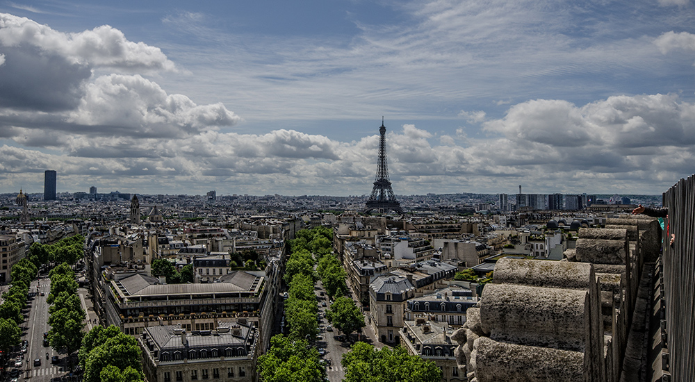 Blick vom Arc de Triomphe