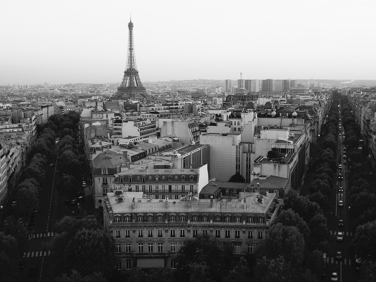 Blick vom Arc de Triomphe