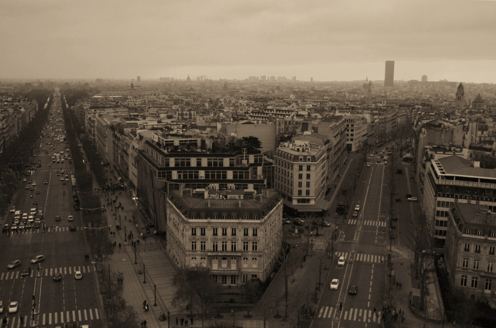 Blick vom Arc de Triomphe