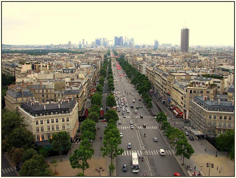 Blick vom - Arc de Triomphe -