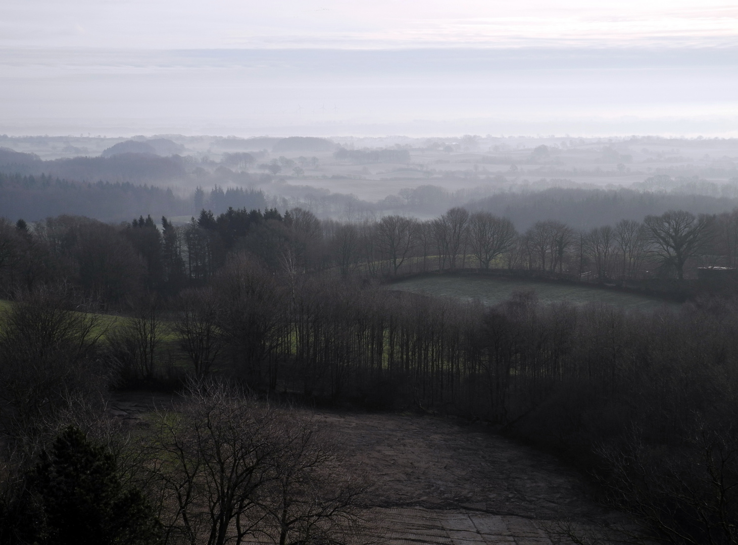 Blick vom ASCHBERG, S-H , Bereich Hüttener Berge_heute