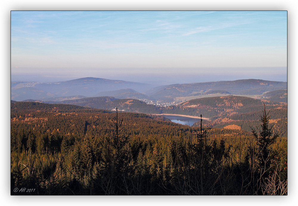 Blick vom Auersberg ...