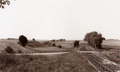 Blick vom aufgelassenen Haltepunkt Drewer in das Möhnetal