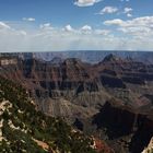 Blick vom Aussichtspunkt der Grand Canyon Lodge am North Rim des Grand Canyon...