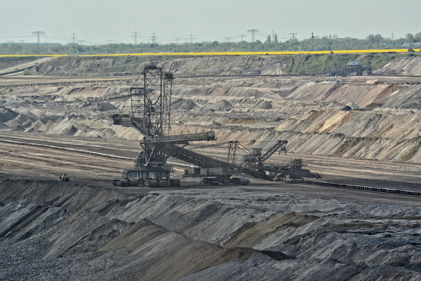 Blick vom Aussichtspunkt Tagebau Schleenhain