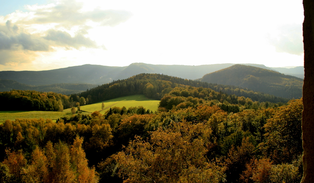 Blick vom Aussichtsturm Endlerkuppe...