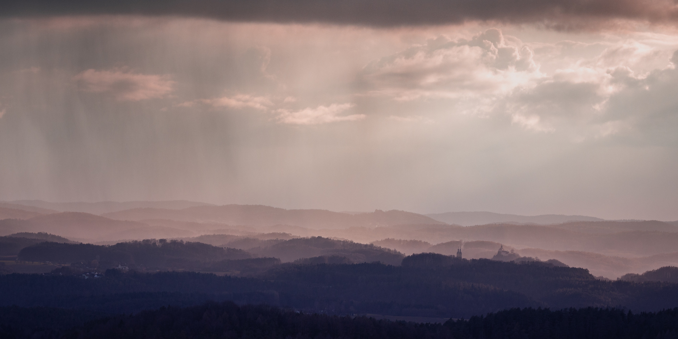 Blick vom Aussichtsturm Hohenmirsberger Platte