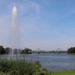 Blick vom Babelsberger Park zur Glienicker Brücke