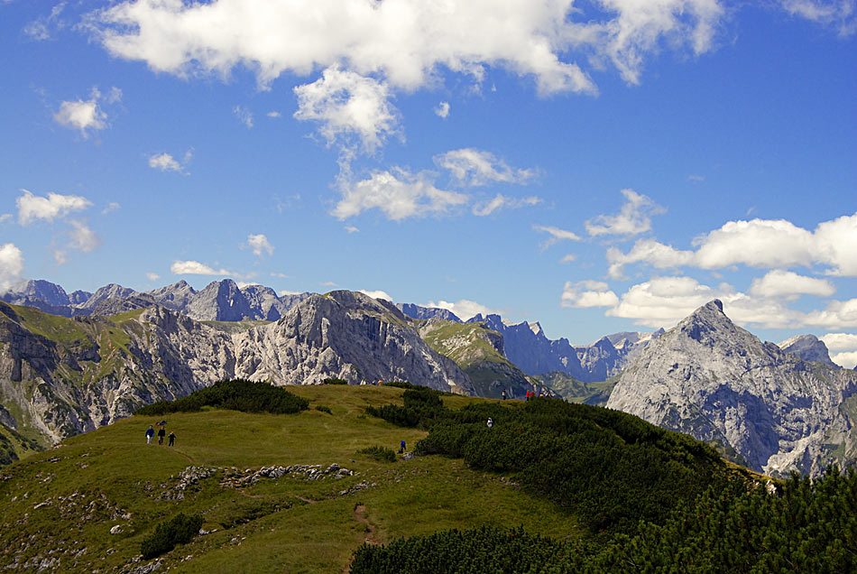 Blick vom Bärenkopf zum Karwendel